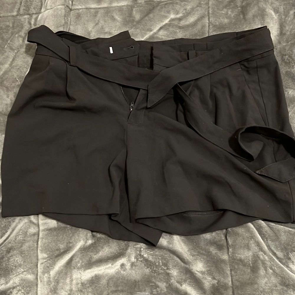 Black shirts with belt